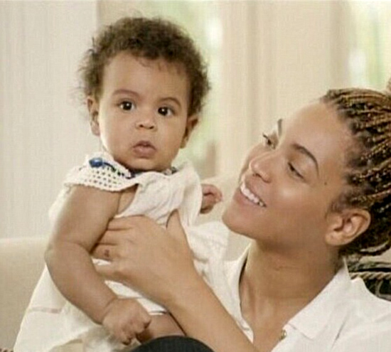 Beyonce com a filha Blue Ivy