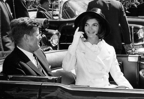 John and Jackie Kennedy in Washington Parade