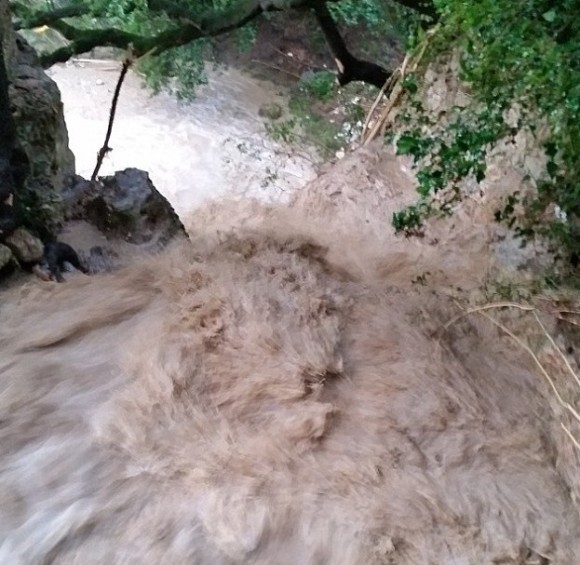 Uma foto da inundação
