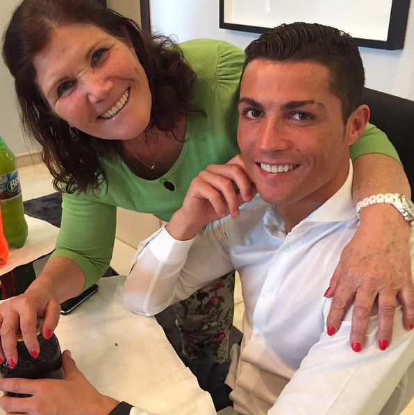 Dolores Aveiro e Cristiano Ronaldo