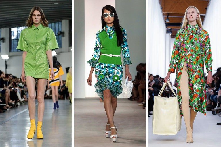 Desfiles da Emilio Pucci, Michael Kors e Balenciaga, verão 2017 (Foto: Divulgação)