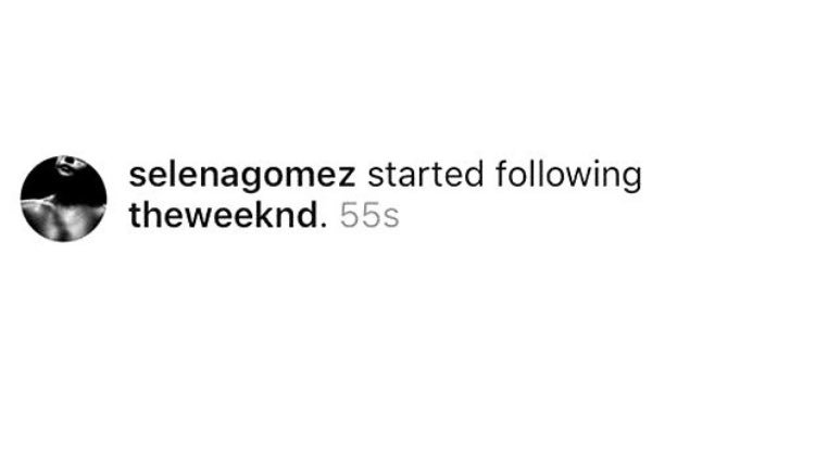 Selena Gomez começa a seguir The Weeknd Instagram