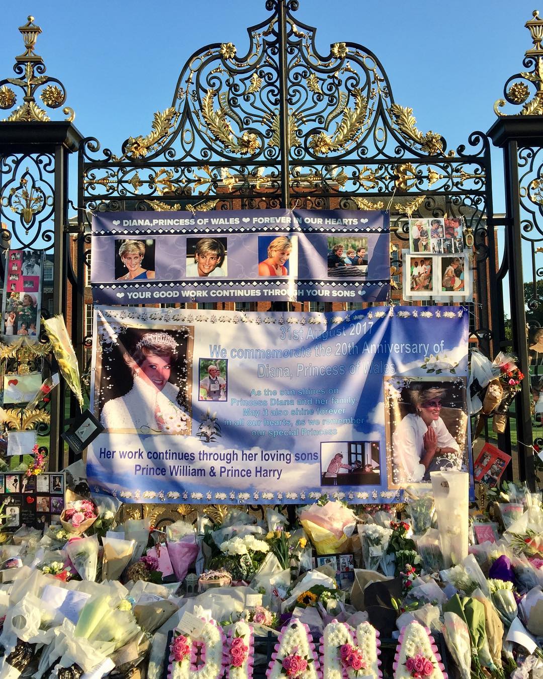 Filhos, Londres e o mundo em homenagem à princesa Diana - MoveNotícias