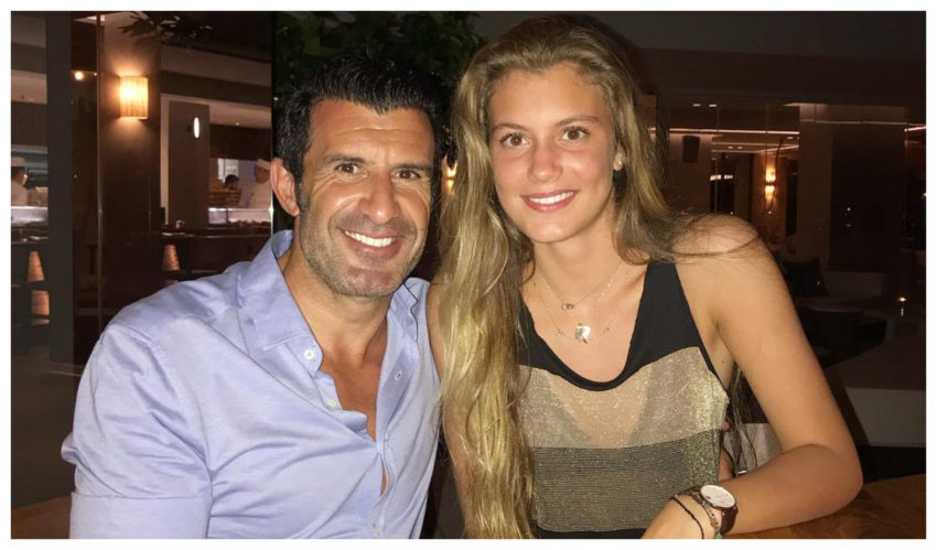 Luís Figo mostra-se 